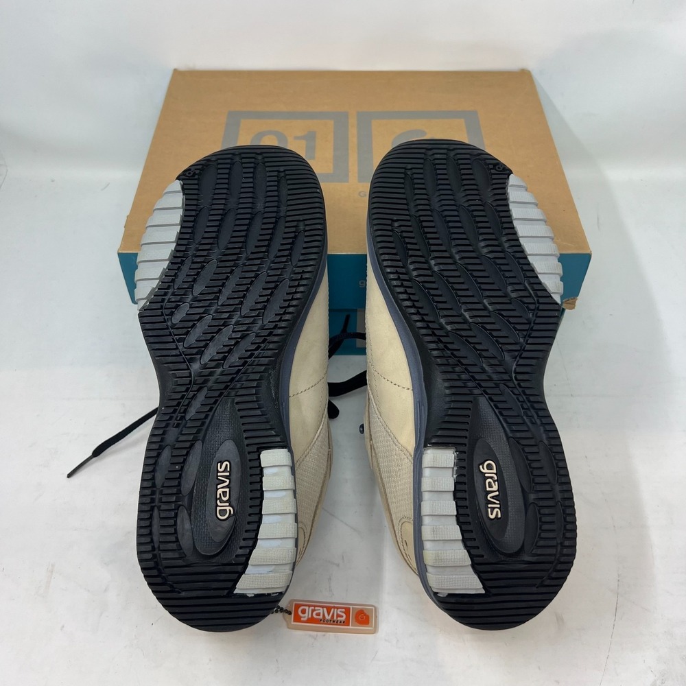 Gravis Nineteen Sneakers Men's 8.5 Tan Suede Black Laces Skate Style VTG NIB - Picture 13 of 15